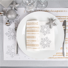 SERVIETTES "DOUBLE POINT"