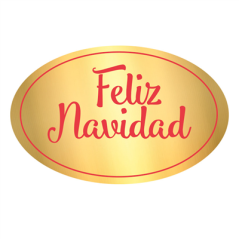 1000 U. ETIQUETTE "FELIZ NAVIDAD"