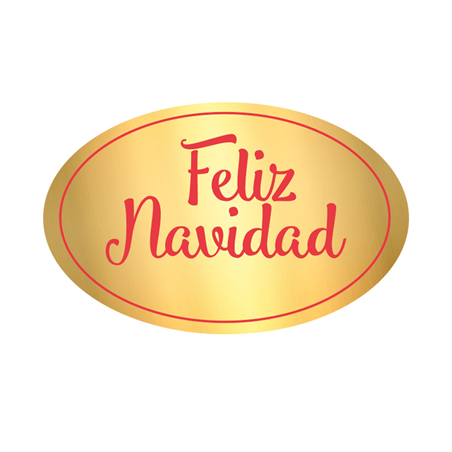 1000 U. ETIQUETTE "FELIZ NAVIDAD"