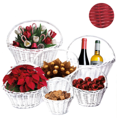 6 U. CORBEILLE POUR LOTS   ROUGE OSIER (1 UNITÉ)