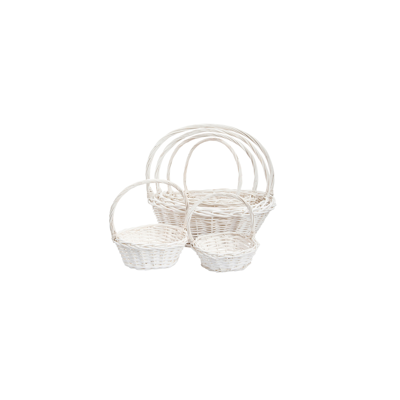 6 U. CORBEILLE POUR LOTS   BLANC OSIER (1 UNITÉ)