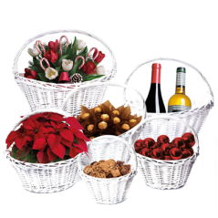 6 U. CORBEILLE POUR LOTS   BLANC OSIER (1 UNITÉ)