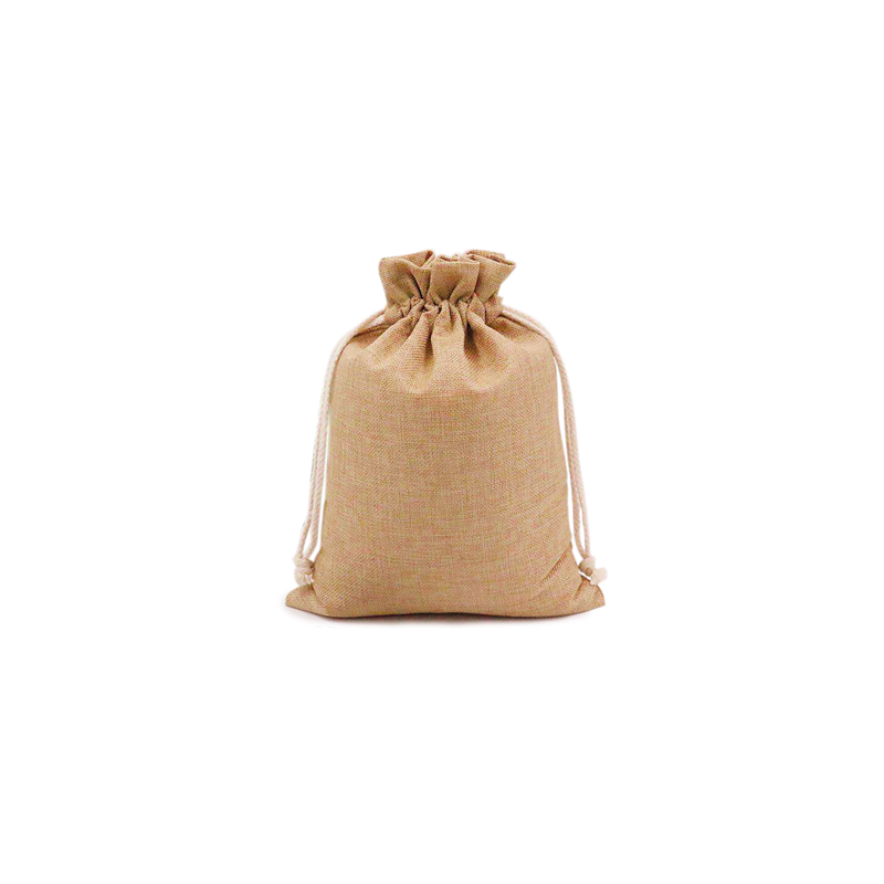 48 U. SACHETS AVEC FERMETURE  15x24 CM NATUREL JUTE (1 UNITÉ)