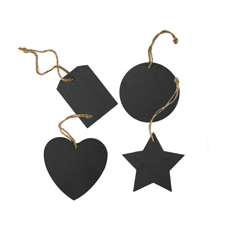 4 U. ÉTIQUETTES D'ARDOISE