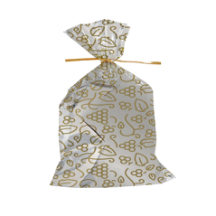 SACHETS RAISINS BONHEUR  18,3 G/M2 8,7x18 CM METAL PP (100 UNITÉ)