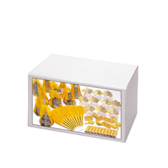 ASSORTIMENT COTILLON 10 PERSONNES  30x21,5x17,3 CM DORE (1 UNITÉ)