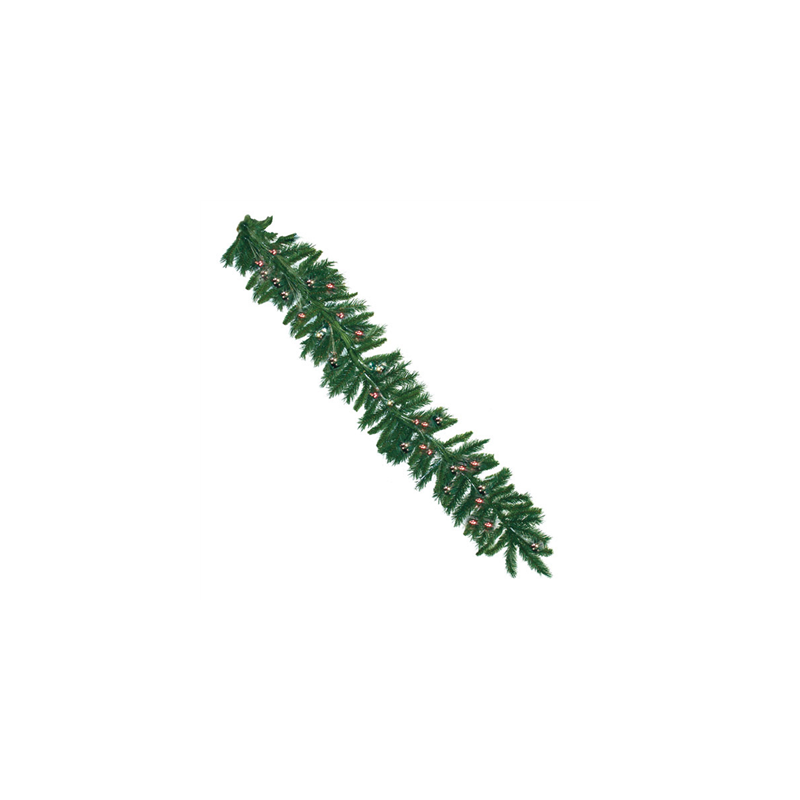 GUIRLANDE  270 CM VERT FIBRE OPTIQUE (1 UNITÉ)