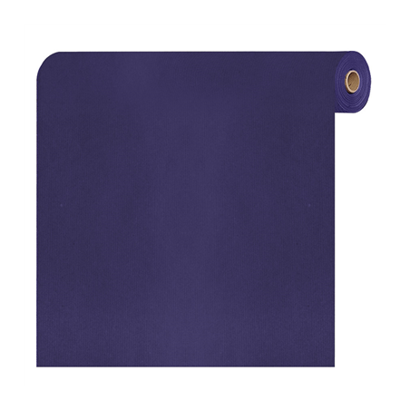 PAPIER CADEAU 100 M.  60 G 70 CM BLEU KRAFT VERGÉ (1 UNITÉ)