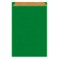 SACHETS PLATS  60 G/M2 26+9x38 CM VERT KRAFT VERGÉ (250 UNITÉ)