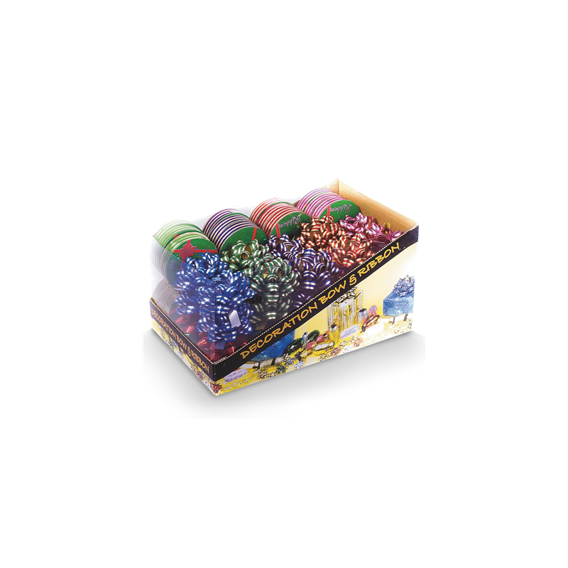 40 U. NOEUDS + 24 ROULEAUX RUBAN   POLYESTER (1 UNITÉ)