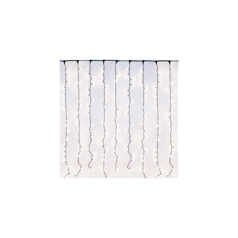 RIDEAU LUMINEAUX 400 LEDS  2 M BLANC (1 UNITÉ)