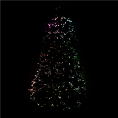 SAPIN 275 CM. H. VERT FIBRE OPTIQUE (1 UNITÉ)