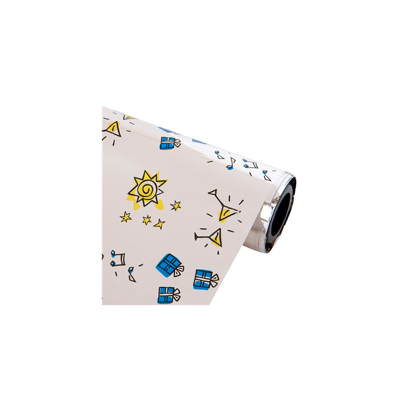 FILM MÉTALLISÉ "SANTE"  0,70x50 M ASSORTI PP (1 UNITÉ)