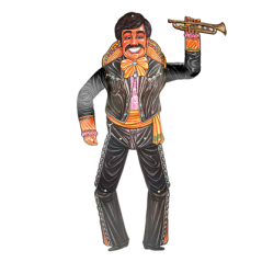 KIT DE DECORATION "HAPPY FIESTA"  65x49 CM ASSORTI CARTON (1 UNITÉ)