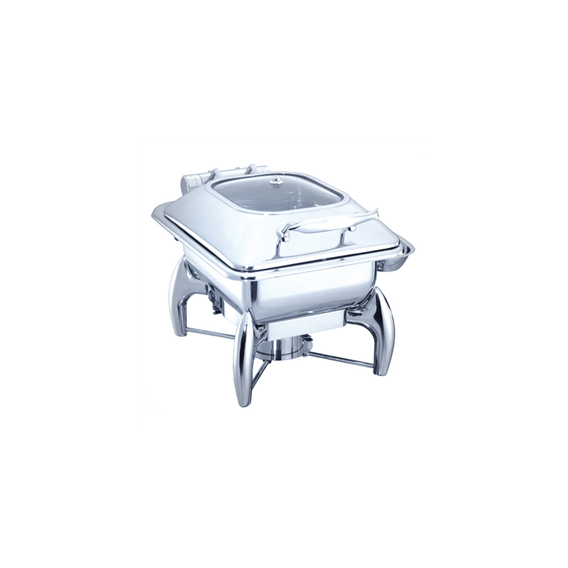 CHAFING DISH 4 L  45,5x32x34 CM ARGENTE INOX (1 UNITÉ)