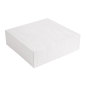 BOÎTES PATISSERIES SANS FENÊTRE 'THEPACK' 250 G/M2 16x16x8 CM BLANC CARTON ONDULÉ NANO-MICRO (200 UNITÉ)
