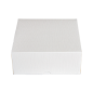 BOÎTES PATISSERIES SANS FENÊTRE 'THEPACK' 250 G/M2 18x18x7,5 CM BLANC CARTON ONDULÉ NANO-MICRO (200 UNITÉ)