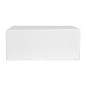 BOÎTES PATISSERIES SANS FENÊTRE 'THEPACK' 250 G/M2 18x18x7,5 CM BLANC CARTON ONDULÉ NANO-MICRO (200 UNITÉ)