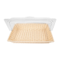 CORBEILLE SIMILAIRE OSIER AVEC COUPOLE GN 1/1   BEIGE PP (1 UNITÉ)