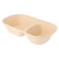 LUNCH BOXES 2 COMPART. 'BIONIC' 800 ML 23,2x13,3x5,1 CM NATUREL BAMBOU (500 UNITÉ)