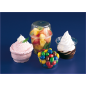 COUVERCLES BAS POUR POTS 226.20/21  Ø 9,5 CM TRANSPARENT PET (1000 UNITÉ)