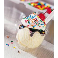 COUVERCLES POUR POTS 226.20/21  Ø 9,5 CM TRANSPARENT PET (1000 UNITÉ)