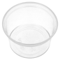 POTS TRAITEUR + COUVERCLES 375 ML Ø11,7x6,1 CM TRANSPARENT PET (250 UNITÉ)