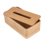 DISTRIBUTEUR MOUCHOIRS  26,5x14x8,5 CM NATUREL BOIS (1 UNITÉ)