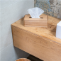 DISTRIBUTEUR MOUCHOIRS  26,5x14x8,5 CM NATUREL BOIS (1 UNITÉ)