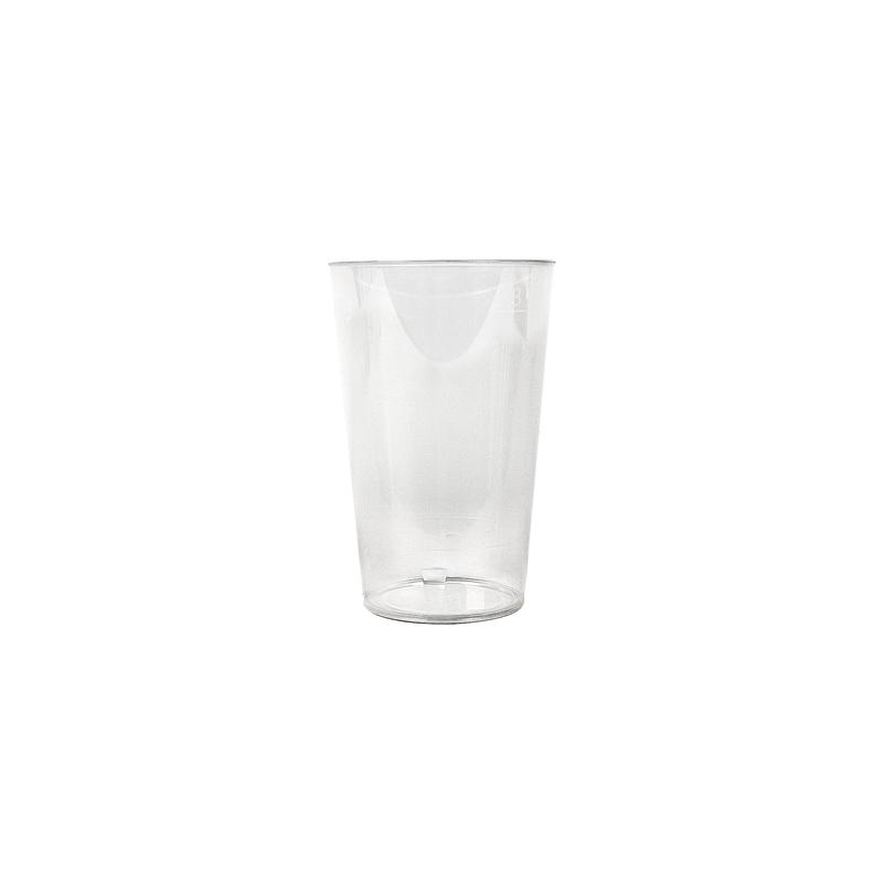 VERRES RÉUTILISABLES 300 ML Ø 7,5/5,4x11,4 CM TRANSPARENT PP (500 UNITÉ)