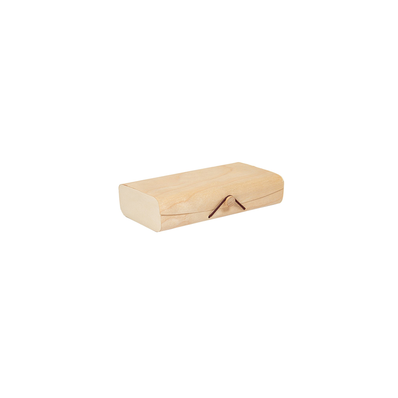 PETITES BOÎTES EN FEUILLE DE PEUPLIER  20,5x10,5x4 CM NATUREL BOIS (60 UNITÉ)