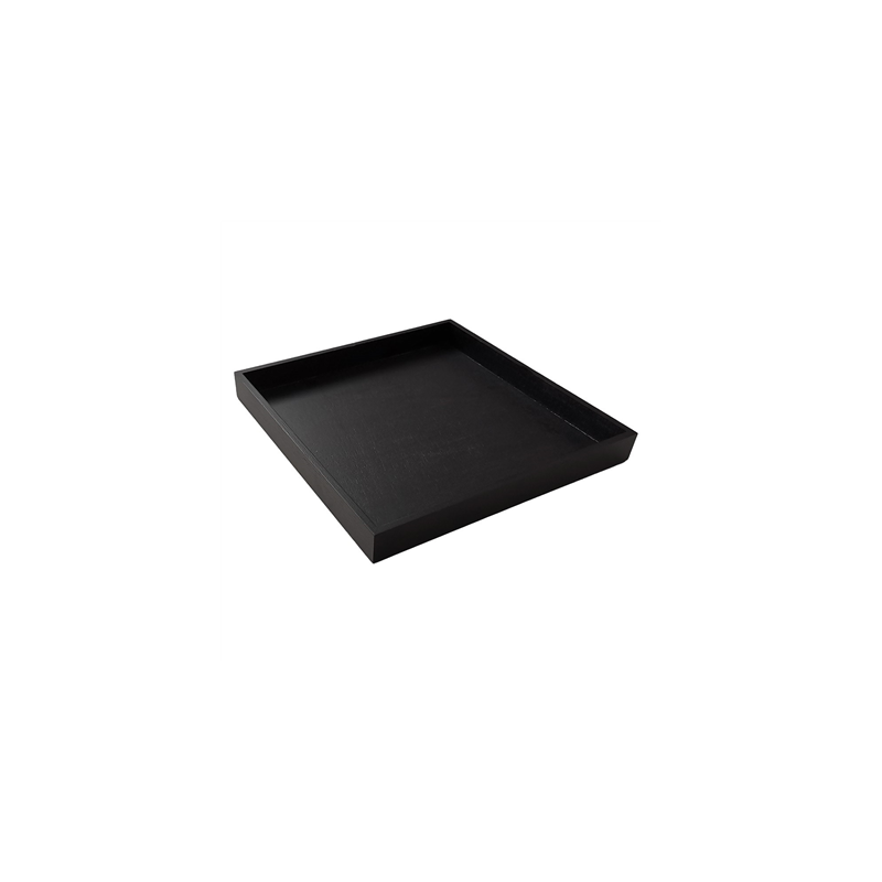 PLATEAU  28x28x3 CM NOIR BOIS (1 UNITÉ)