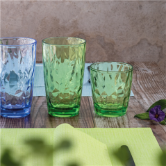 GOBELETS 480 ML Ø 8,5/6,1x14,3 CM VERT POLYCARBONATE (6 UNITÉ)