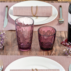 GOBELETS 305 ML Ø 8,4/6,3x9,2 CM LAVANDE POLYCARBONATE (12 UNITÉ)