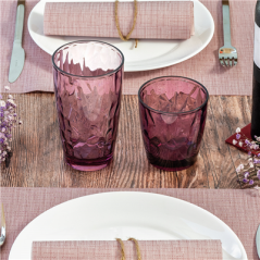 GOBELETS 480 ML Ø 8,5/6,1x14,3 CM LAVANDE POLYCARBONATE (6 UNITÉ)