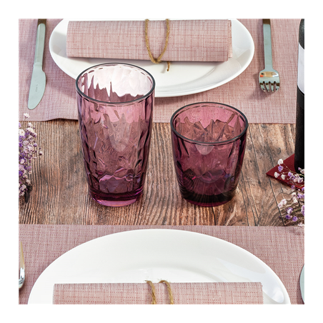 GOBELETS 480 ML Ø 8,5/6,1x14,3 CM LAVANDE POLYCARBONATE (6 UNITÉ)