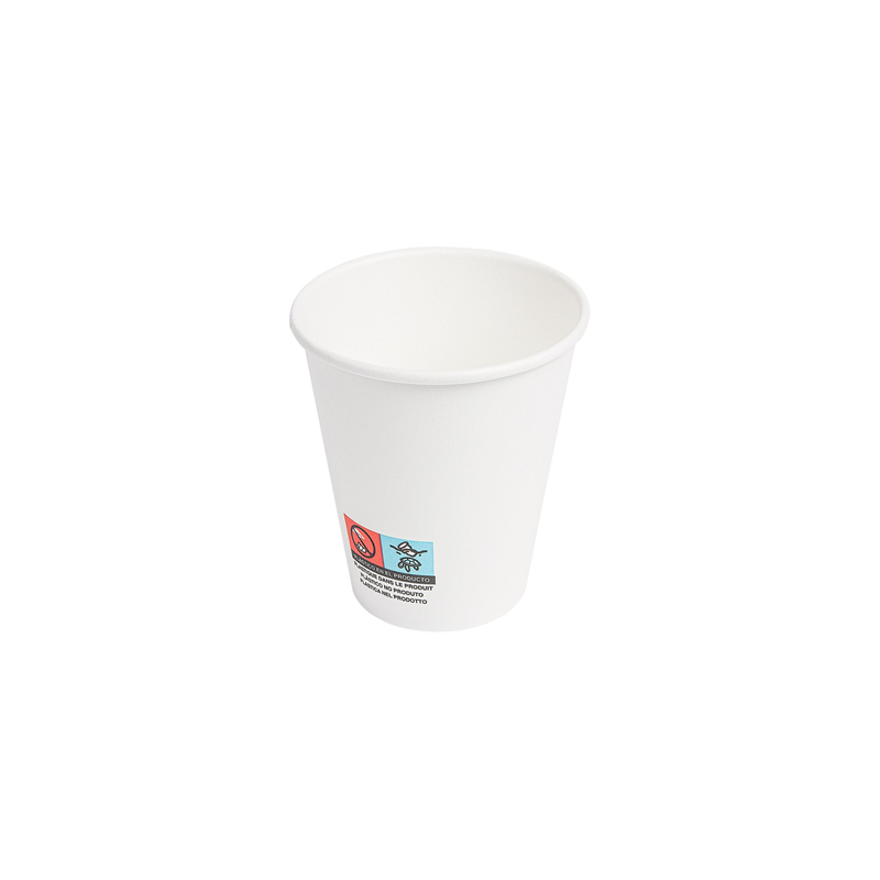 GOBELETS VENDING BOISSONS CHAUDES 1 PAROI 150 ML 210 + 18 PE G/M2 Ø7,1/4,6x7,9 CM BLANC CARTON (1000 UNITÉ)