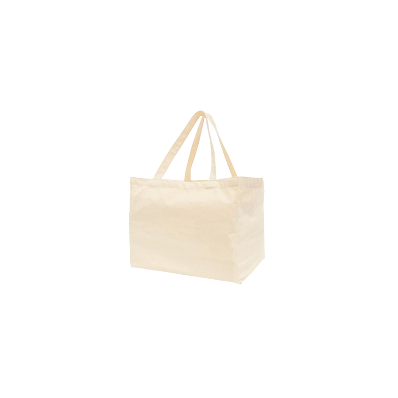 SACS RÉUTILISABLES  140 G/M2 38+12x42 CM BEIGE COTON (25 UNITÉ)