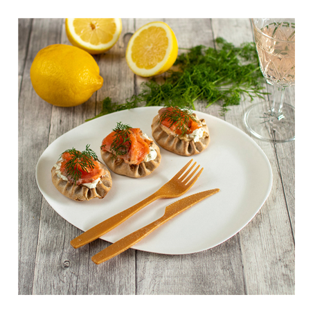 FOURCHETTES 'PREMIUM'  17,3 CM NATUREL FIBRE DE BOIS (90 UNITÉ)