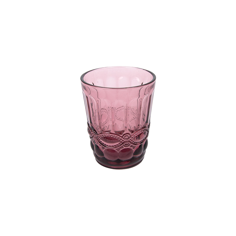 GOBELETS VINTAGE 'WAKI GLASS' 250 ML Ø8x10 CM LAVANDE VERRE (6 UNITÉ)