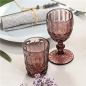 GOBELETS VINTAGE 'WAKI GLASS' 250 ML Ø8x10 CM LAVANDE VERRE (6 UNITÉ)