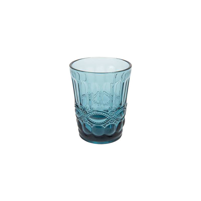 GOBELETS VINTAGE 'WAKI GLASS' 250 ML Ø8x10 CM BLEU VERRE (6 UNITÉ)