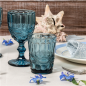 GOBELETS VINTAGE 'WAKI GLASS' 250 ML Ø8x10 CM BLEU VERRE (6 UNITÉ)