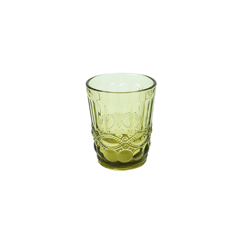 GOBELETS VINTAGE 'WAKI GLASS' 250 ML Ø8x10 CM VERT VERRE (6 UNITÉ)