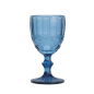 VERRES À PIED À VIN VINTAGE 'WAKI GLASS' 260 ML Ø8x15.5 CM BLEU VERRE (6 UNITÉ)