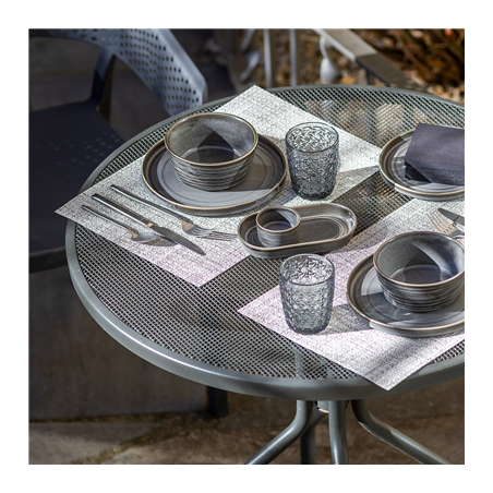 GOBELETS 'WAKI GLASS' 300 ML Ø8,2x10 CM GRIS VERRE (6 UNITÉ)