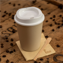 VERRES RÉUTILISABLES POUR BOISSONS CHAUDES 250 ML Ø 8x9,3 CM NATUREL PP (264 UNITÉ)