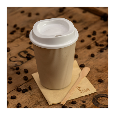 VERRES RÉUTILISABLES POUR BOISSONS CHAUDES 250 ML Ø 8x9,3 CM NATUREL PP (264 UNITÉ)