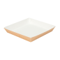 ASSIETTES 'THEPACK' 245 G/M2 18x18x2,9 CM NATUREL CARTON ONDULÉ NANO-MICRO (400 UNITÉ)
