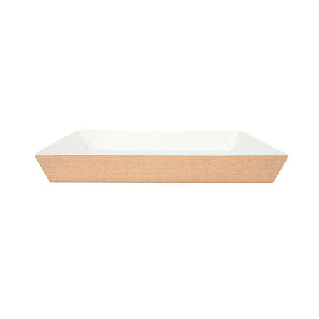 ASSIETTES 'THEPACK' 245 G/M2 23x23x2,9 CM NATUREL CARTON ONDULÉ NANO-MICRO (400 UNITÉ)